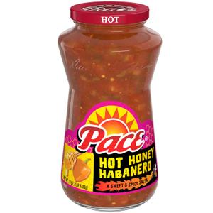 Pace Hot Honey Habanero Sweet and Spicy Salsa 16oz Jar (EXP 09/16/26)