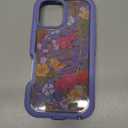 OtterBox iPhone 16 Pro Defender Series XT Clear Case - Floral Purple