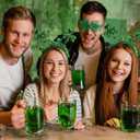 4 x St Patricks Day Headband Glitter Green Shamrock Headbands for St Patricks Day Accessories Women