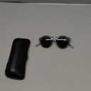 Kolo Harrison Premium Italian Sunglasses, Classic Round Style, Crystal Grey