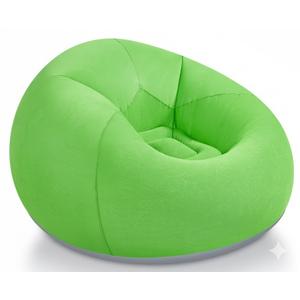 Realspring Inflatable Bean Bag Chair Outdoor Blow up Camping Chair Inflatable Lazy Sofa Folding Portable Bean Bag Lounger Couch for Movie Night(Green)