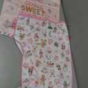 Decor Christmas Kitchen Towels Set of 2 Christmas Tree Candy Cane Pink Absorbent Hand Towel Dish Towels for Kitchen Home Decoration 18x26 Inch 