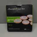 6-Compartment Stainless Steel Serving Tray with Lid - 10-inch Divided Snack/Vegetable/Fruit Tray for Christmas Parties, Snackle Box & Platter Container