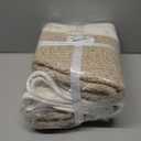 danpinera 11 Inch Storage Baskets Set of 3, Cotton Woven Baskets for Storage with Strong Handles & Stylish Tassel, Storage Bins, Decorative baskets for shelves, Nursery, Laundry, White & Mixed Brown