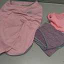 3 Pack Lightweight Sun Protection Dog Shirt Breathable Sleeveless Dog T Shirts Extra Soft Top Tank Dog Clothes for Outdoor Activities (Purple + Skin Pink + Light Pink, XX-Large)