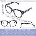 Progressive Multifocus Reading Glasses for Women,Blue Light Blocking Computer Readers with Spring Hinge