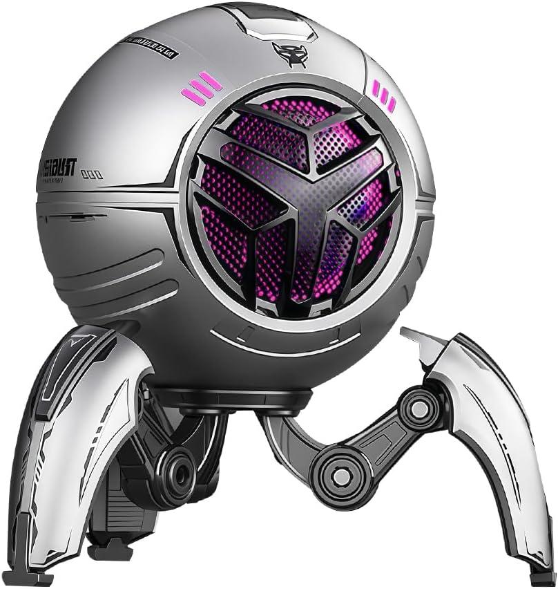 Transformers Bluetooth Speaker, Bluetooth 5.4 Wireless Portable Speaker, Colorful RGB Lights, Stereo Sound Bass, TWS Pairing for Home/Party/Game/Work, Gift Ideas, Grey - Optimus Prime