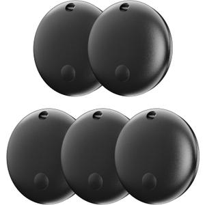 Air Tracker Tag IP67 Waterproof Bluetooth Tracker, Keychain Finder, Item Locator for Bags, Backpacks, Luggage, Pets, Wallets (Black-5)