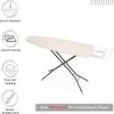 Encasa XO Ironing Board Cover and Pad 54"x15" - 4mm Felt Large Iron Board Cover with Padding - Heat Resistant, Stain-Safe Dye, Non Slip Elastic Bungee Cord Tightening Iron Table Cover Natural