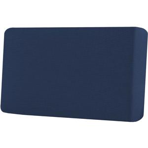 H.VERSAILTEX Super Stretch Individual Seat Cushion Covers Sofa Covers Couch Cushion Covers Slipcover Sets Thick Jacquard Textured Twill Fabric (1 Piece Loveseat Cushion Cover, Navy)
