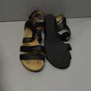 VJH confort Womens Flat Sandals, Soft Straps Slip-on Open Toe Light Weight Elastic Slingback Comfort Casual Walking Sandals (12)