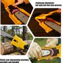 Portable Chainsaw Blade Sharpener Kit with 10 Whetstones for 12-22 Chain Saws, Quick Teeth Sharpening Jig - Easy Operation