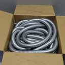 Xadnitu 1/2 Inch Flexible Reduced Wall Electrical Conduit, 25 Ft Iron Galvanized Cable Sleeve Tube for Home Low Voltage Cable Management, Wiring and Protection