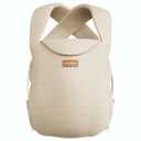 Momcozy Newborn Carrier WeeSnug- Lightweight and Cozy Comfort for 7-25 lbs, Ergonomic Cross-Back Support, Effortless to Put On, Hands-Free Baby Carrier with Lumbar Support, Khaki