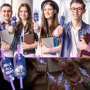 50 Sets Domestic Violence Awareness Glow Sticks with Cards Include 50 Pcs Purple Awareness Ribbon Cards 100 Pcs Glow in the Dark Sticks for Take Back the Night Party Favors Benefit Dinners