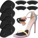 Pack Of 2 SIIHEA Metatarsal Pads Ball of Foot Cushions, Heel Inserts for Women, Foot Pain High Heel Comfort Shoe Filler, Heel Pads Grips for Shoe Too Big, Loose Shoes, Blisters (Black)