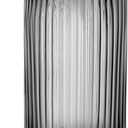 Muyan 7.5" Flower Vase for Decor Ribbed Glass Vase Modern for Centerpieces Desktop Home Office Dining Living Room Wedding (Gray)
