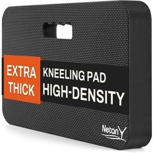 NETANY Extra Thick Kneeling Pad for Gardening, Comfortable Knee Pad Cushion, Extra Large Foam Kneeler Mat for Gardening, Baby Bath, Workout, Exercise & Yoga, Mechanic, 17.8 x 11 x 1.5 in, Black