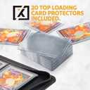 X PRO Top Load Card Binder - Compatible with Top-loading Card Cases - Fits 252 | 20 Premium Loaders Included | 9-Pocket Ringless Double-Sided Pages | Premium Storage for TCG & Sports Cards