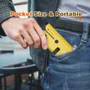 100x-250x Pocket Microscope for Kids Adults, Protable Handheld Miniscope, Mini Microscope Kit for Kids Adults Home School Lab Biology Science Education, Yellow