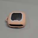 SURITCH for SHOKZ OpenFit Air Case Cover, Magnetic Locking Cases for SHOKZ OpenFit Air Open-Ear Headphones, Protective Bumper Cover with Carabiner & Keyring for OpenFit Air Earbuds (2024), Pink