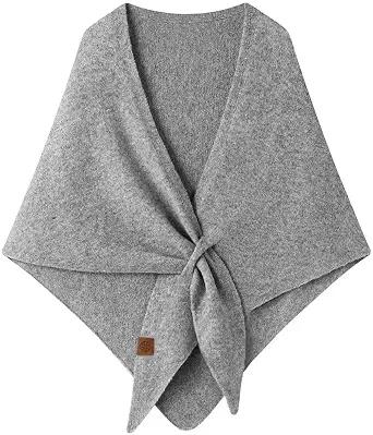 Winter Shawl Wraps Women Knitted Shawls and Wraps Triangle Cardigan Cape Winter Wool Blend Shoulder Top Sweater Scarf