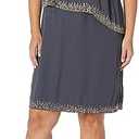 J Kara Women's Short Cocktail Blouson Straight Fit Dress (10 Petite)