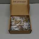 LONTAN 30 Pack Kitchen Cabinet Knobs Gold Drawer Knobs Brushed Brass Kitchen Cabinet Hardware for Bathroom Cupboard 2in Overall Length,Stainless Steel