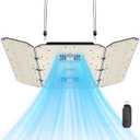 VIVOSUN AeroLight Wing AW400SE, LED Grow Light 400W with Integrated Circulation Fan & GrowHub Controller E25, Compatible with App & E42A, 4x4/5x5 Coverage, Establish an Intelligent Grow Environment