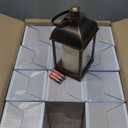 12 Set 10 Inch White Decorative Candle Lanterns Bulk Lanterns Centerpiece with LED Flameless Candle Indoor Outdoor Battery Powered Hanging Lights for Wedding Easter Party Decoration