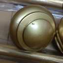 Standard Decorative Curtain Rods for window 30 to 55, 3/ 4 inch Adjustable Curtain Rods，Heavy Duty Drapery Rods, Gold