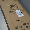 Adjustable Dog Ramp for Bed - 39" Long Foldable Wooden Ramp for Dogs to Get on Bed, Couch, or Car with 13.4" Wide Walking Space (Walnut Wood with Gray Carpet)