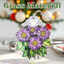 Christmas Ornaments: Stained Glass-Style September Birth Flower Ornament  Christmas Tree Decorations, Holiday Party Gifts, Mother's Day & Birthday Gifts for Women, Mom & Grandma | Birth Flower Gift (February)