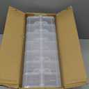 Sooyee 7 Layers Stackable Storage Container, 70 Adjustable Compartments Stackable Storage Container for Kids Toys, Art Crafts, Jewelry, Supplies, Mini Case & Letter Sticker Included,Clear