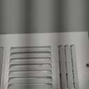 HVAC Premium 8"w X 4"h 3-Way AIR Supply Grille - Vent Cover & Diffuser - Flat Stamped Face - White [Outer Dimensions: 9.75"w X 5.75"h]