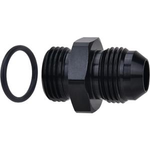 EVIL ENERGY 6AN Flare to 6AN ORB Male Fuel Rail Adapter Fitting Black 2PCS