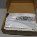 3 in 1 Farmhouse Boho Button Shower Curtain and Clear Curtain Liner Set with 12 Double Rings Linen and Cotton Woven Fabric Rustic Decor for Bathroom, 70''x70''(Brown)