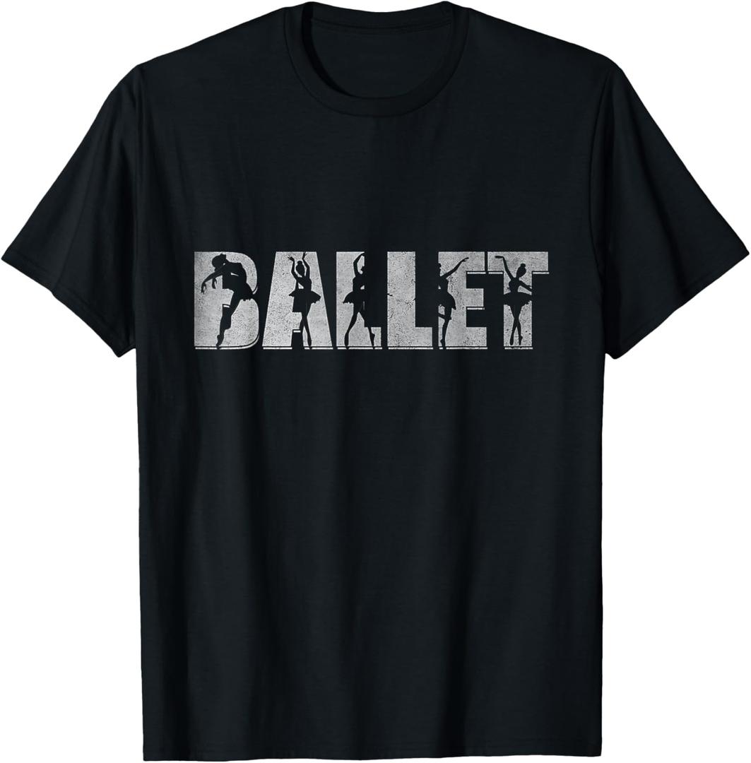 Ballet Shirts for Women Teen Girls Ballerina Ballet Dancer T-Shirt, Size XS