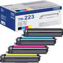 4 Pack TN-223 TN223 TN227 TN-227BK/C/M/Y Toner Replacement for Brother TN223BK/C/M/Y Toner Cartridge for TN223BK, TN223C, TN223M, TN223Y Toner Cartridge Set, TN2234PK