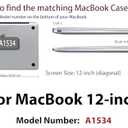 UESWILL Compatible with MacBook (Retina, 12-inch, 2015/2016/2017) Model: A1534, Smooth Soft Touch Matte Hard Shell Case Cover + Microfibre Cleaning Cloth