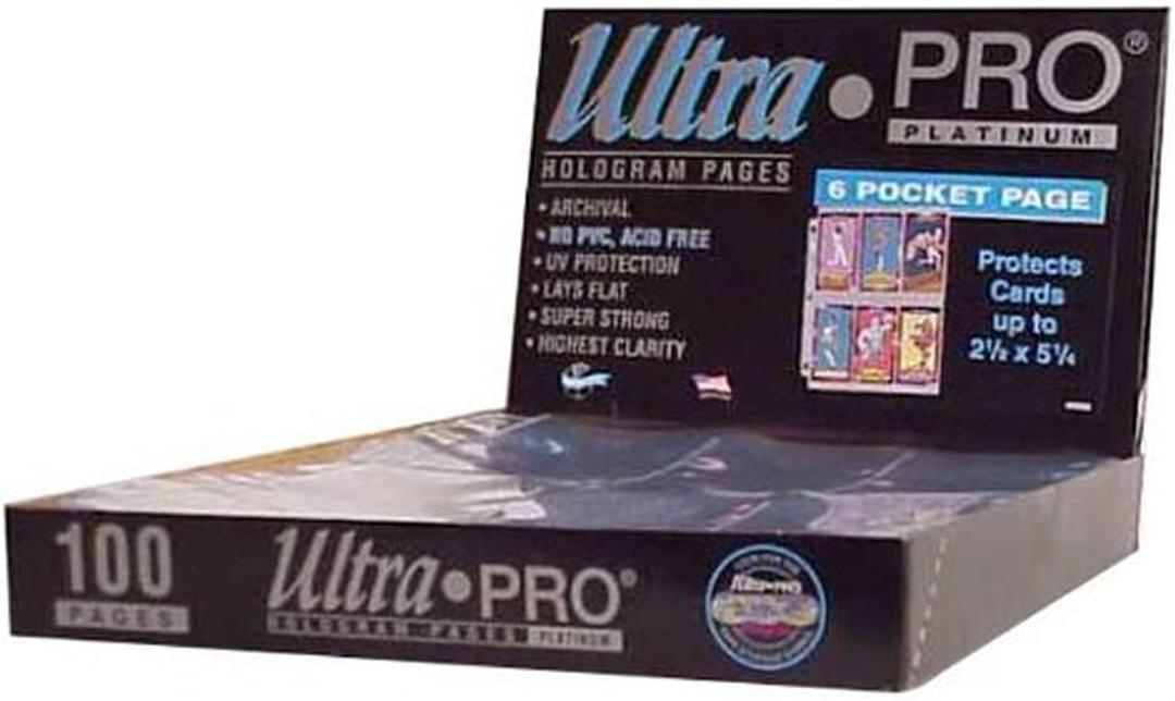 Ultra Pro 1-Pocket Platinum Page with 8" X 10" Pocket 100 ct.