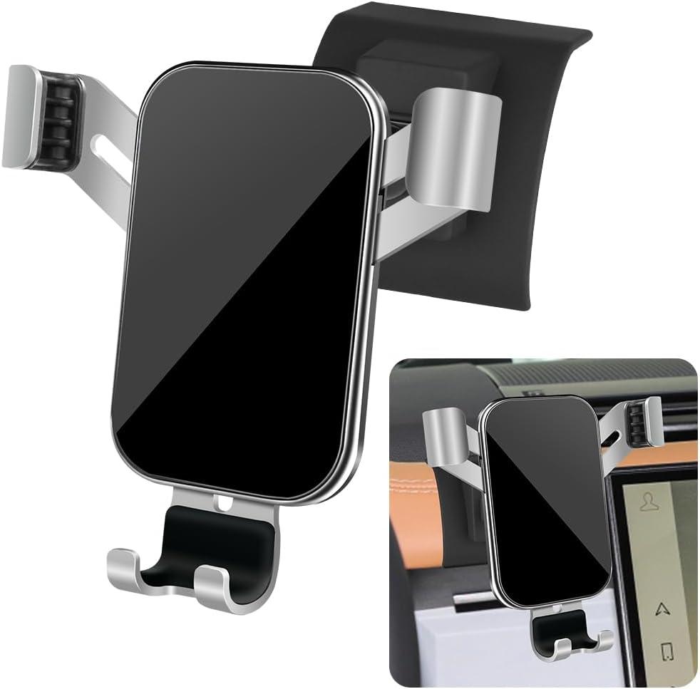 LUNQIN Car Phone Holder for Land Rover Defender 2020 2021 2022 2023 2024 2025 Auto Interior Accessories Best Cell Phones Mount Cellphone Mobile Cradle Charging Navigation Bracket Air Vent Screen Stand