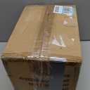 CXWXC Rear Bike Basket - Handmade Rattan Bicycle Rear Basket with Waterproof Cover - Large Capacity Bike Basket for Beach Cruiser (Dark Brown)