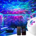 Galaxy Projector for Bedroom,15 Colors+15 White Noise+Bluetooth Star Projector Galaxy Light Projector for Bedroom Skylight Cloud Ceiling Projector Night Light Projector LED Room Lights for Bedroom