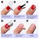 2 x Gellen Gel Nail Polish Remover - 2Pcs Gel Polish Remover for Nails with Cuticle Pusher and Cuticle Oil, Quick & Easy Gel Nail Polish Removal in 2-5 Minutes, No Need Soaking or Wrapping 15ml 0.5fl.oz