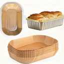 USHJNV Bread Pan Liners, Loaf Pan Liners for Baking Bread 9x5, 100pcs/200pcs Bread Pan Liners for Baking(100)