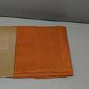 OVZME 2 Panels Solid Color Orange Sheer Curtains 96 Inches Long, Elegant Window Voile Panels/Draperies/Treatment for Living Room & Sliding Glass Door, 2 Panels = 84" W, Each 42" Wx96 L