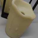 PHOSPHOR Modern Farmhouse Decor Lanterrn Set of 2 Black Metal Candle Holder for Indoor Outdoor Lanterns with Candles for Living Room Fireplace Dining Table Centerpieces Home Kitchen Decor (Black-style 04)