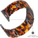 Lightweight Resin Band For Apple Watch Series 11 10 9 8 7 6 5 4 3 2 1 SE 3 2 Ultra 3 2, Fashion Adjustable Replacement Strap for iWatch Bands 38mm 40mm 41mm 42mm 44mm 45mm 46mm 49mm for Women Men