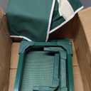 Garden Kneeler and Seat with Anti-Tipping Design, 2-in-1 Heavy Duty Foldable Gardening Stool, Thick Soft Kneeling Pad, 2 Tool Pouches, 400 lbs - Perfect Gardening Gift for Women, Men, Seniors (Green)